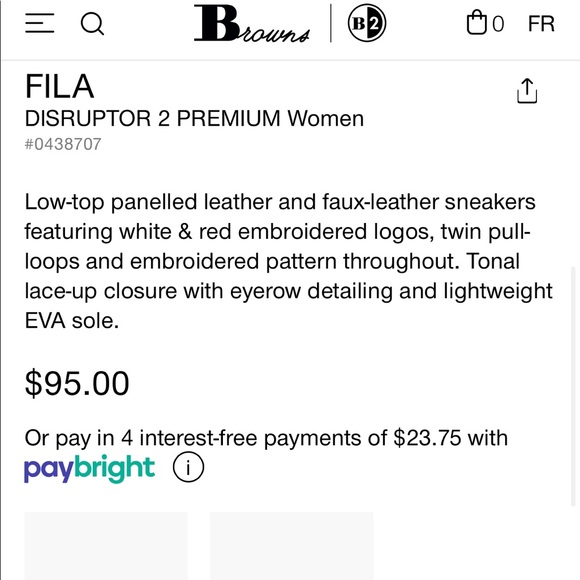 Fila Women's Disruptor II Premium Sneakers in White - Picture 2 of 7